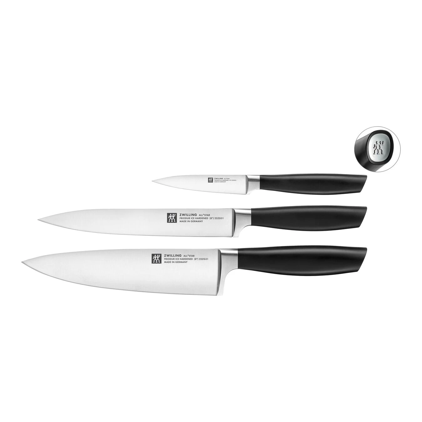 Zwilling Messerset 3-tlg, Silber 1 Zwilling Messerset 3-tlg, Silber
