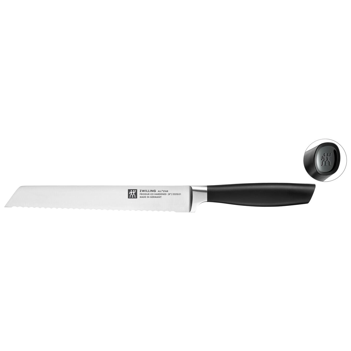 Zwilling Brotmesser 20 Cm, Schwarz 1 Zwilling Brotmesser 20 Cm, Schwarz