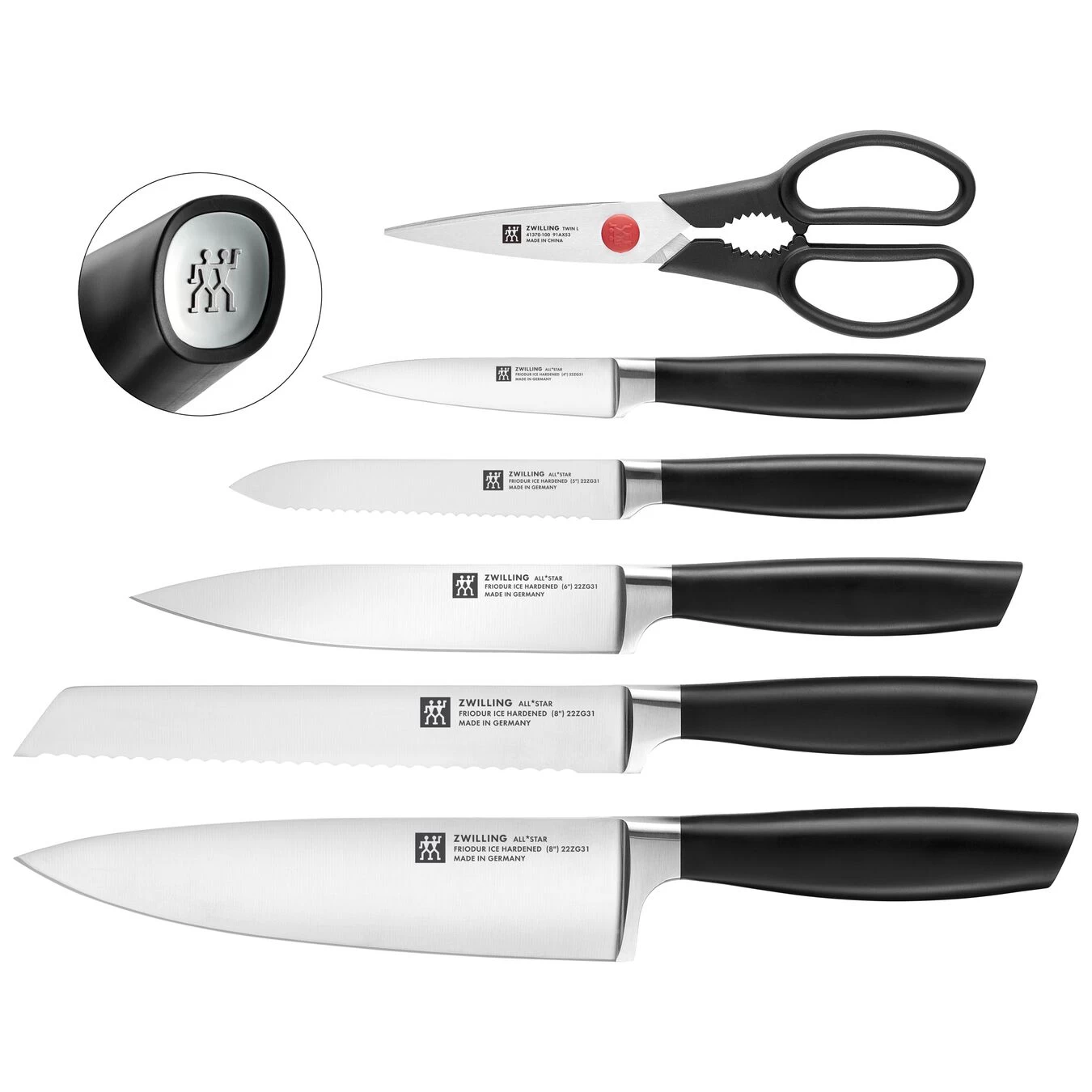 Zwilling Messerblockset Mit KiS Technologie 7-tlg, Weiß 3 Zwilling Messerblockset Mit KiS Technologie 7-tlg, Weiß – Bild 3