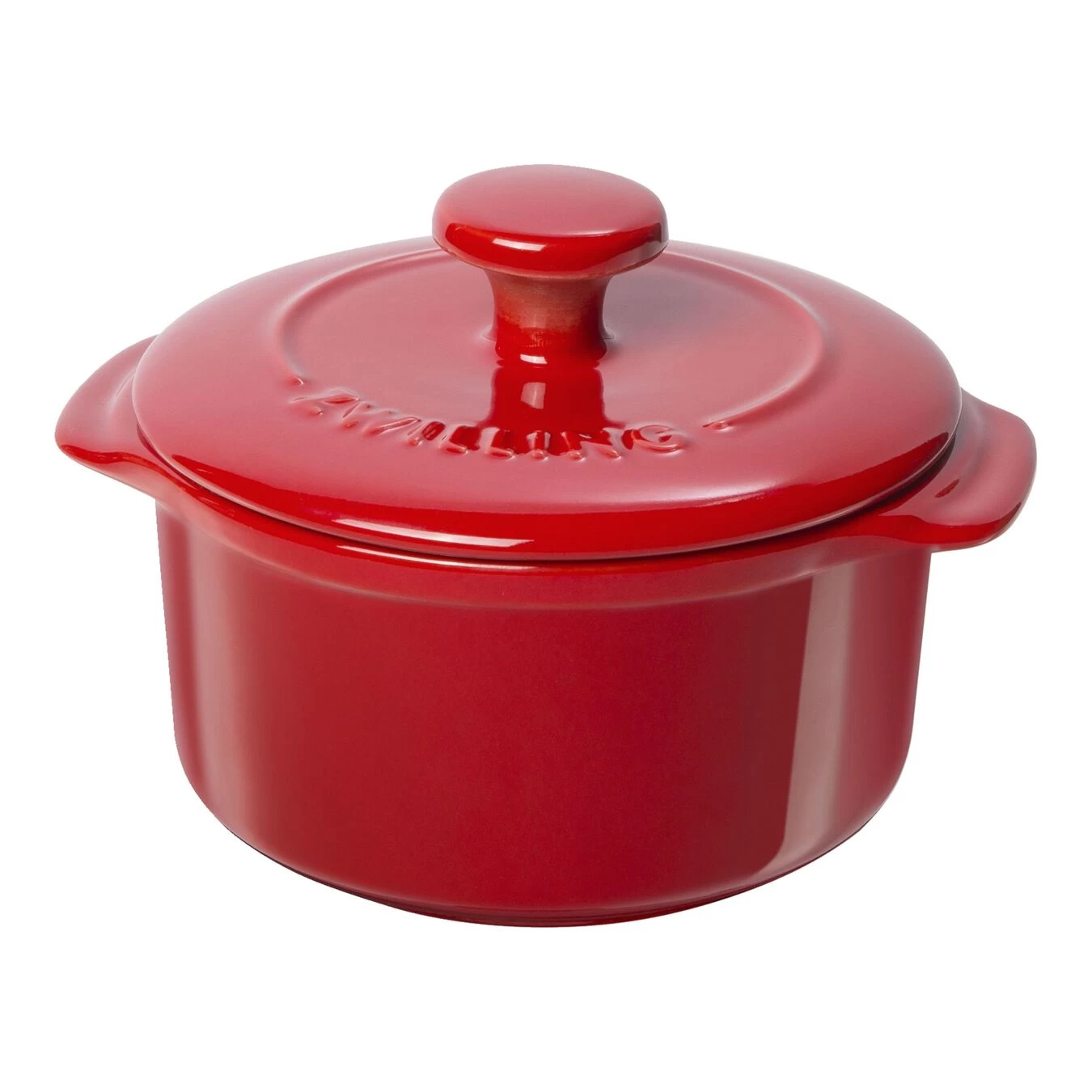 Zwilling Cocotte Set 2-tlg, Rund, Kirsch-Rot, Keramik 1 Zwilling Cocotte Set 2-tlg, Rund, Kirsch-Rot, Keramik