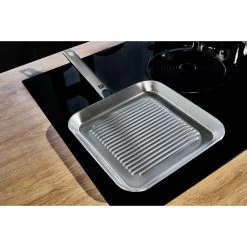 Zwilling Grillpfanne 24 X 24 Cm, 18/10 Edelstahl, Silber -Küchenzauber Verkauf 424416677